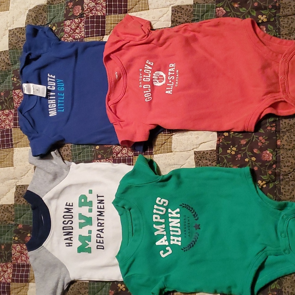 6M Carters Onesies